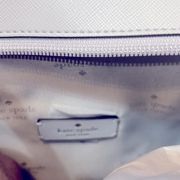 Kate Spade ♠️ NEW YORK Tote safiano platinum Dana - Picture 7 of 8